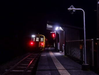 JR久大本線・杉河内駅（大分県：2015年8月）