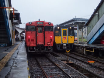 JR因美線・智頭駅（鳥取県：2015年9月）