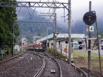 近鉄湯山線・湯の山温泉駅（三重県：2015年9月）