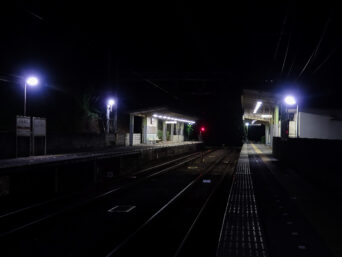 近鉄吉野線・大阿太駅（奈良県：2015年9月）
