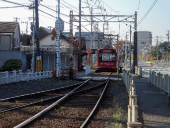 阪堺電気軌道阪堺線・浜寺駅前停留場（大阪府：2015年11月）