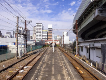 南海電鉄高野(汐見橋)線・汐見橋駅（大阪府：2015年11月）