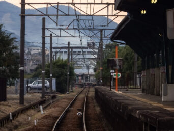 南海電鉄多奈川線・深日港駅（和歌山県：2015年11月）