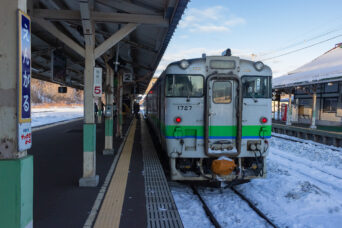 JR石北本線・遠軽駅（北海道：2015年12月）