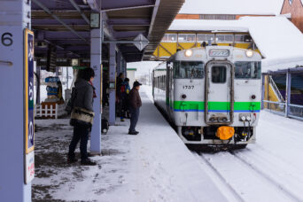 JR根室本線・富良野駅（北海道：2016年1月）