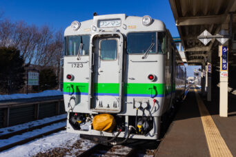 JR根室本線・浦幌駅（北海道：2015年12月）