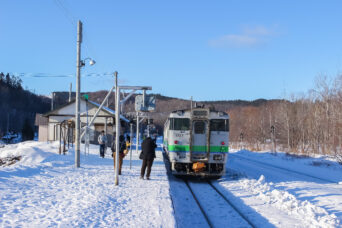 JR石北本線・金華駅（北海道：2015年12月）