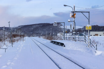 JR宗谷本線・日進駅（北海道：2016年1月）