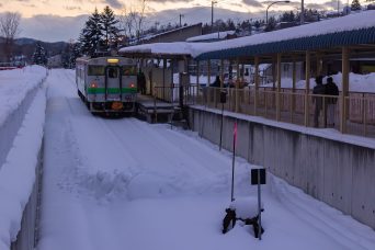 JR石勝線・夕張駅（北海道：2016年1月）