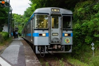JR土讃線・新改駅（高知県：2016年5月）