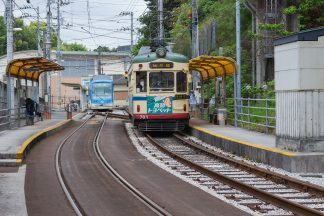 とさでん交通後免線・領石通停留場(高知県:2016年5月)