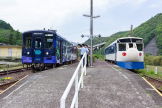 JR予土線・江川崎駅・ホビートレイン(高知県:2016年5月)