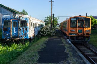 津軽鉄道・嘉瀬駅（青森県：2016年8月）