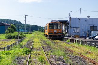 津軽鉄道・津軽中里駅（青森県：2016年8月）