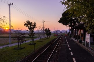 北条鉄道北条線・網引駅（兵庫県：2016年11月)