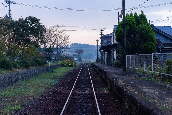 北条鉄道北条線・長駅（兵庫県：2016年11月)