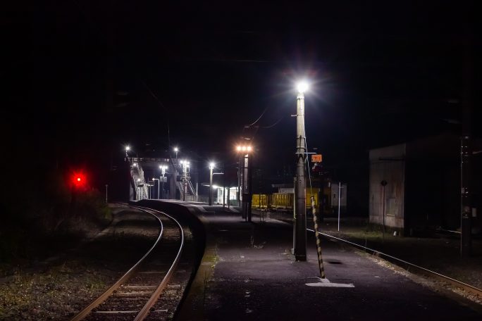 JR日豊本線・青井岳駅（宮崎県：2016年12月)