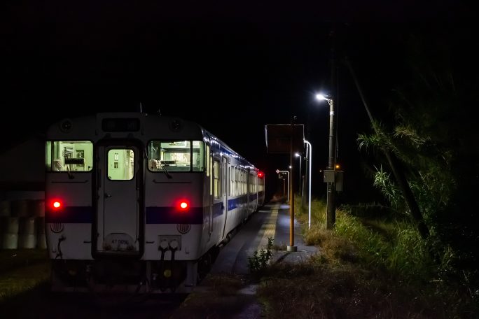 JR日南線・福島高松駅（宮崎県：2016年12月)