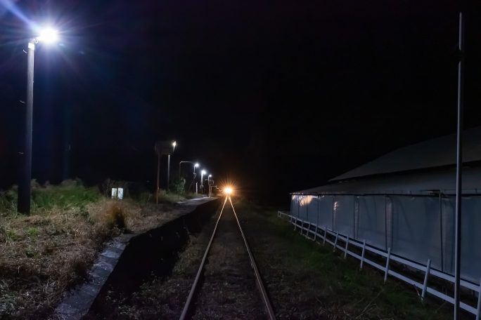 JR日南線・福島高松駅（宮崎県：2016年12月)