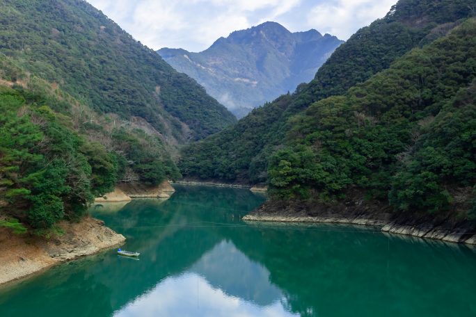 米良荘・米良湖付近（宮崎県：2017年1月）