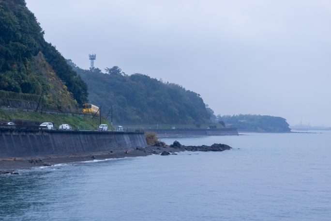 JR指宿枕崎線・瀬々串～平川間(鹿児島県：2017年1月)