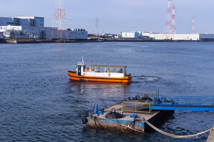 大阪市営渡船・木津川渡船場（大阪府：2017年3月）