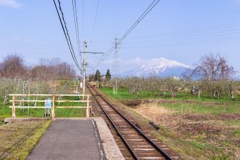 弘南鉄道大鰐線・松木平駅（青森県：2017年4月）