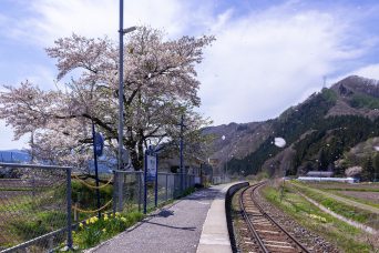 JR釜石線・荒谷前駅（岩手県：2017年5月）