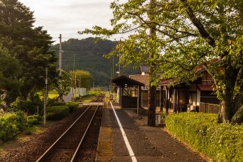 若桜鉄道若桜線・安部駅（鳥取県：2020年9月）