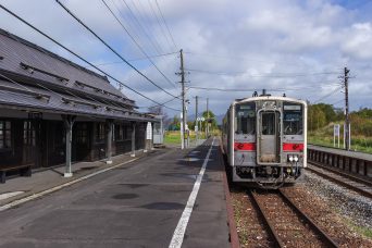 JR宗谷本線・天塩中川駅（北海道：2020年10月）