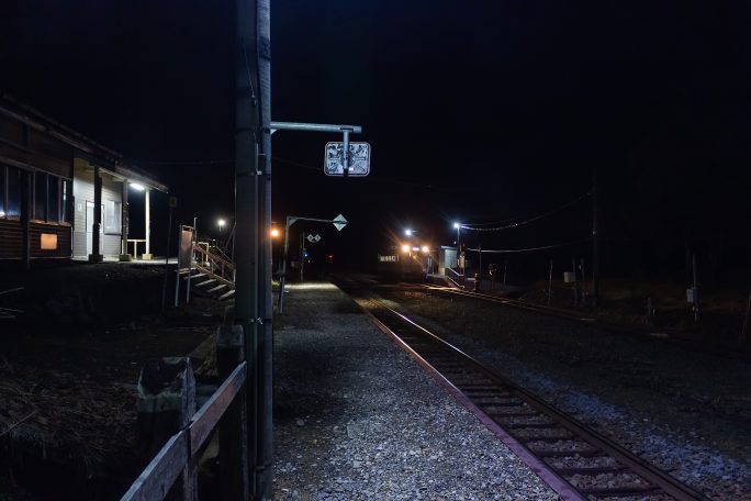 JR宗谷本線・塩狩駅（北海道：2020年10月）