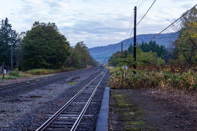 JR宗谷本線・塩狩駅（北海道：2020年10月）