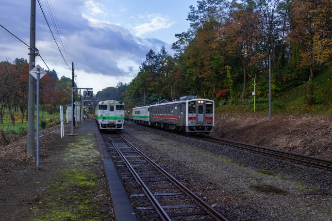 JR宗谷本線・塩狩駅（北海道：2020年10月）