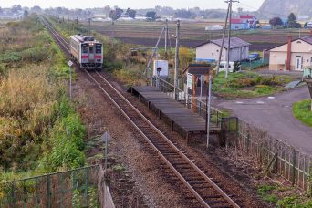 JR宗谷本線・南比布駅（北海道：2020年10月）
