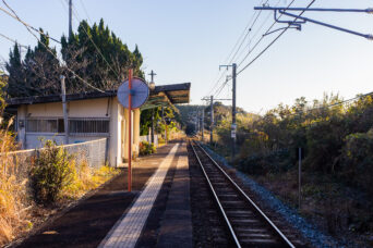 JR紀勢本線・田子駅（和歌山県：2021年12月）