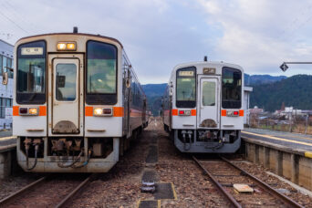 JR名松線・家城駅（三重県：2021年12月）