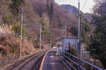 JR飯田線・為栗駅（長野県：2021年12月）