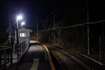 JR飯田線・為栗駅（長野県：2021年12月）