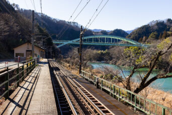 JR飯田線・唐笠駅（長野県：2022年1月）