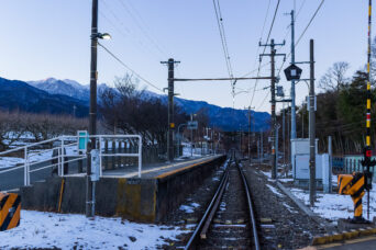 JR飯田線・伊那田島駅（長野県：2022年1月）