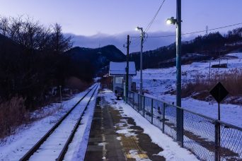 JR小海線・佐久広瀬駅（長野県：2022年1月）