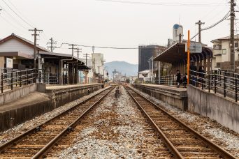JR姫新線・余部駅（兵庫県：2022年3月）