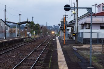JR姫新線・東津山駅（岡山県：2022年3月）
