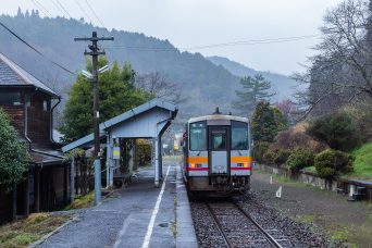 JR姫新線・富原駅（岡山県：2022年3月）