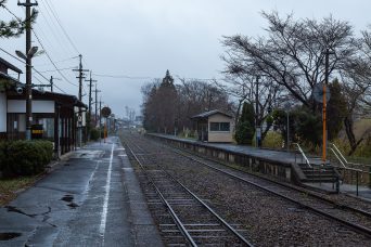 JR姫新線・刑部駅（岡山県：2022年3月）