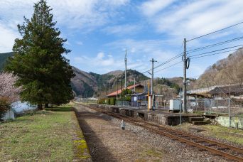 JR芸備線・坂根駅（岡山県：2022年3月）