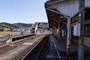 JR芸備線・東城駅（広島県：2022年3月）