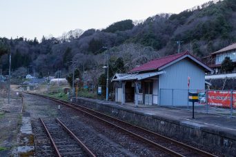 JR芸備線・備後八幡駅（広島県：2022年3月）