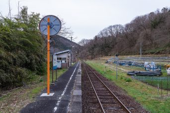 JR芸備線・内名駅（広島県：2022年3月）