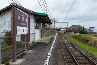 一畑電車北松江線・伊野灘駅（島根県：2022年3月）